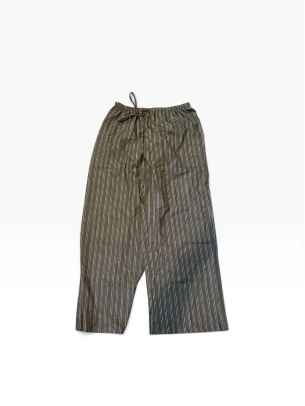 Women's SHEIN Wide Leg Pants XL Grey White Striped